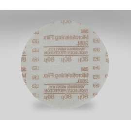7000120372 Hookit™ Microfinishing Film Disc 268L, 80 Mic 3MIL, Type D, 5 in x NH, Die 500X, 25/Pac, 500 ea/Case