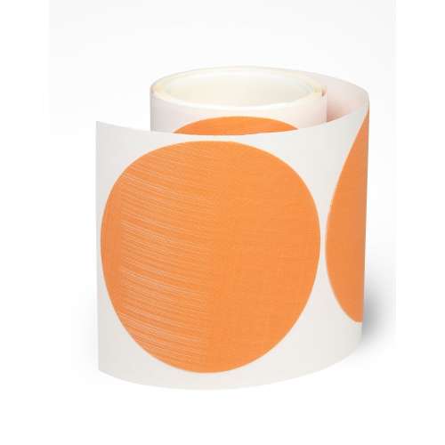 7000120383 Trizact™ PSA Film Disc Roll 268XA, A5 3MIL, Orange, 5 in x NH, Die 500X, 25 Discs/Roll, 4 Rolls/Case