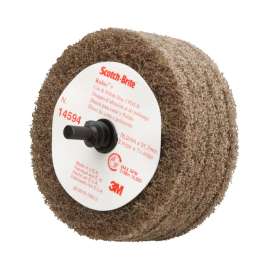 7000120704 Scotch-Brite™ Roloc™+ Cut and Polish Disc D5, C5-ZR, A/O Medium, 3 in x 1-1/4 in, 10 ea/Case