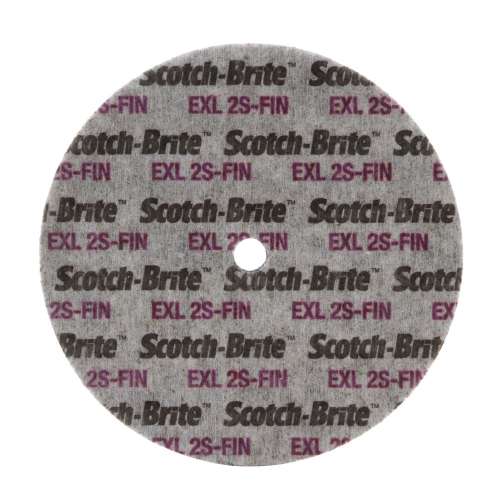 7000120708 Scotch-Brite™ EXL Unitized Wheel, XL-UW, 6S Fine, 3 in x 1/4 in x 3/8 in, 40 ea/Case