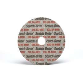 7000120739 Scotch-Brite™ EXL Unitized Wheel, XL-UW, 8A Medium, 3 in x 1/8 in x 1/4 in, 40 ea/Case