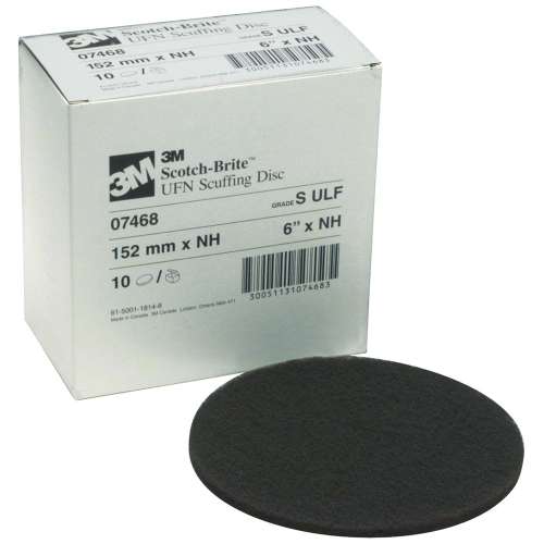 7000120839 Scotch-Brite™ Scuffing Disc, 07468, SiC Ultra Fine, 6 in x NH, 10/Carton, 40 ea/Case