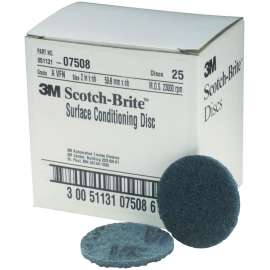 7000120853 Scotch-Brite™ Surface Conditioning Disc, SC-DH, 07508, A/O Very Fine, 2 in x NH, 25/Carton, 100 ea/Case