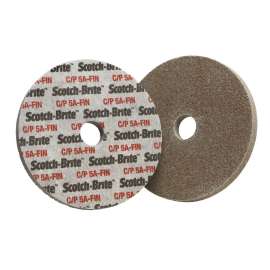 7000120876 Scotch-Brite™ Cut and Polish Unitized Wheel, CP-UW, 5A Fine, 6 in x 1 in x 1 in, 2 ea/Case