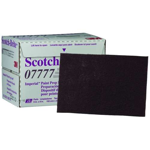7000120941 Scotch-Brite™ Paint Prep Scuff Hand Pad 07777 Maroon, 20 pads/Carton, 60 ea/Case