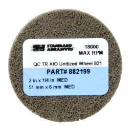 7000122037 Standard Abrasives™ Quick Change TR A/O Unitized Wheel 882199, 821 2 in x 1/4 in, 10 ea/Case