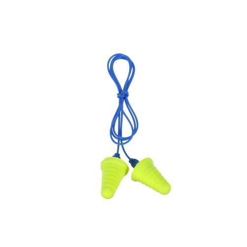 7000127186 318-1009 E-A-R Push-Ins Earplugs 318-1009, with Grip Rings, Corded, Poly Bag, 2000 Pair/Case