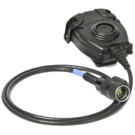 7000127382 FL5601-02 PELTOR Push-To-Talk (PTT) Adapter Military Radio FL5601-02, with 6-PIN MIL-C-55116 Connector, 1 EA/Case