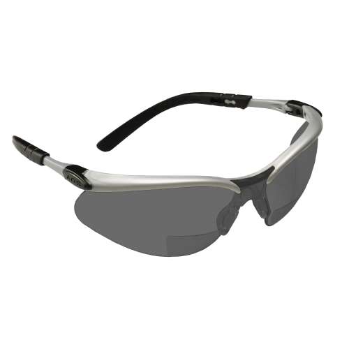 7000127493 11378-00000-20 BX Reader Protective Eyewear 11378-00000-20, Grey Lens, Silver Frame, +2.0 Diopter, 20 ea/Case