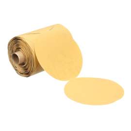 7000138764 Stikit™ Gold Paper Disc Roll 216U, P180 A-weight, 3-1/2 in x NH, Die 350HH, 175 discs per roll