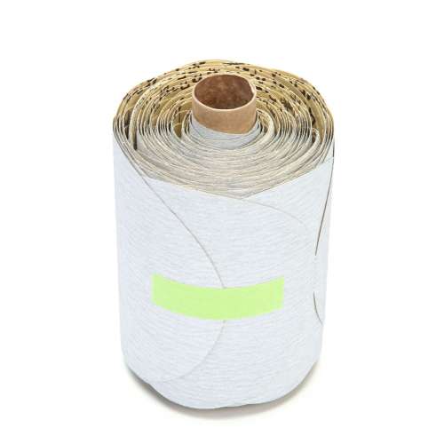 7000144098 Stikit™ Paper Disc Roll 426U, 150 A-weight, 5 in x NH, Die 500X, 175 Discs/Roll, 6 Rolls/Case