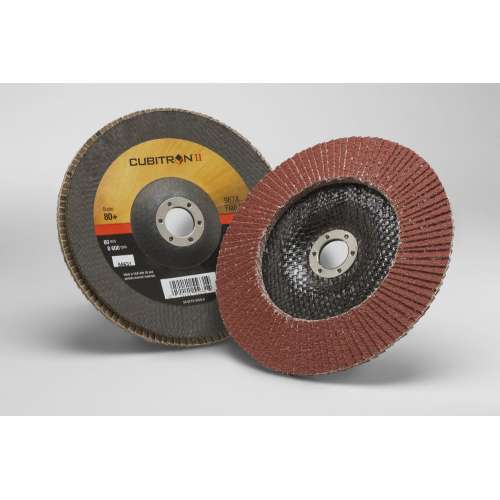 7000148192 Cubitron™ II Flap Disc 967A, 80+, T29, 7 in x 7/8 in, 5 ea/Case