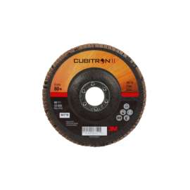 7000148200 Cubitron™ II Flap Disc 967A, 80+, T27, 5 in x 7/8 in, 10 ea/Case