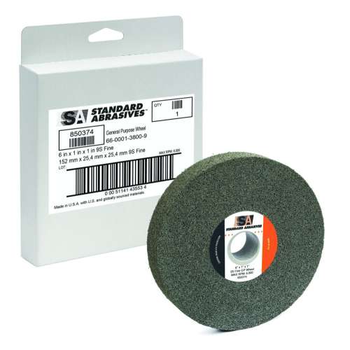 7010291365 Standard Abrasives™ GP Wheel 850211, 8 in x 1-1/2 in x 3 in 7S FIN, 2 ea/Case