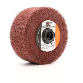 7010292437 Standard Abrasives™ MD Mini-Brush 875711, 4-1/2 in x 2 in x 5/8-11 FB036 A XCS Medium Density, 2 ea/Case