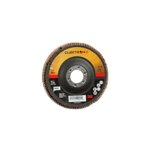 7010292540 Cubitron™ II Flap Disc 967A, 60+, T29, 4-1/2 in x 7/8 in, Giant, 10 ea/Case