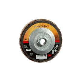 7010294535 Cubitron™ II Flap Disc 967A, 80+, T27 Quick Change, 4-1/2 in x 5/8"-11, Giant, 10 ea/Case