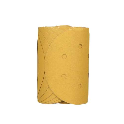 7010298823 Stikit™ Gold Film Disc Roll Dust Free, 01383, 6 in, P80, 100 discs per roll, 4 rolls per case