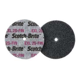 7010299258 Scotch-Brite™ EXL Unitized Wheel, XL-UW, 2S Fine, 3 in x 1/4 in x 3/8 in, SPR17554A, 40 ea/Case