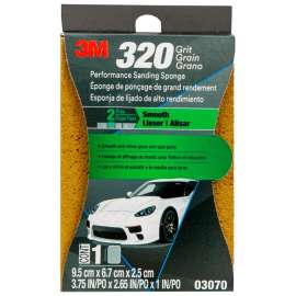 7010300638 Performance Sanding Sponge, 03070, 1 inch x 2-5/8 inch, 320 Grit, 12 per case