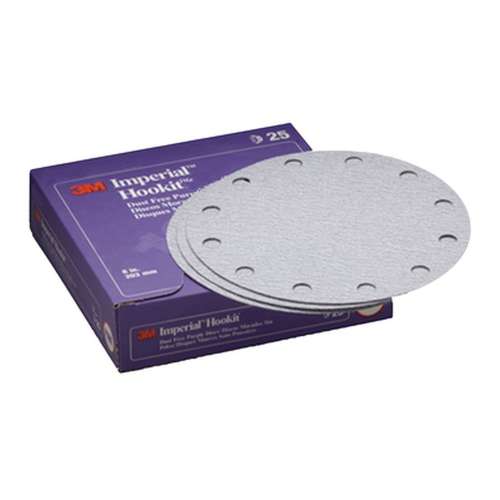7010307752 Imperial™ Hookit™ Dust-Free Disc 740I, 01853, 8 in, 36E, 25 discs per carton, 4 cartons per case