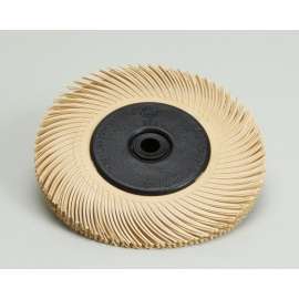 7010309543 Scotch-Brite™ Radial Bristle Brush, 6 Mic, 6 in x 1/2 in x 1 in with Adapter, 1/Inner, 48 ea/Case