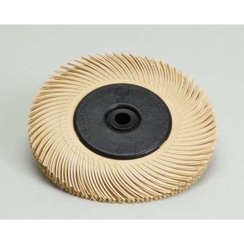 7010309543 Scotch-Brite™ Radial Bristle Brush, 6 Mic, 6 in x 1/2 in x 1 in with Adapter, 1/Inner, 48 ea/Case