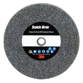 7010310029 Scotch-Brite™ Deburr & Finish Pro Unitized Wheel, DP-UW, 4C Medium+, 3 in x 1/2 in x 1/4 in, 20 ea/Case