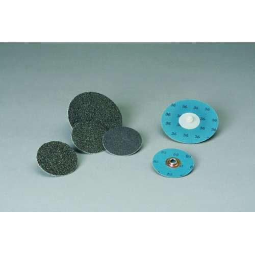 7010310328 Standard Abrasives™ Quick Change Silicon Carbide 2 Ply Disc, 592318, 80 X-weight, TR, 1-1/2 in, Die Q150S, 100/Car, 1000 ea/Case
