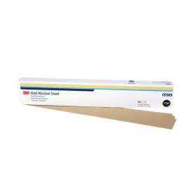 7010325646 Gold Abrasive Sheet, 02569, P150 grade, 2 3/4 in x 17 1/2 in, 50 sheets per sleeve, 5 sleeves per case