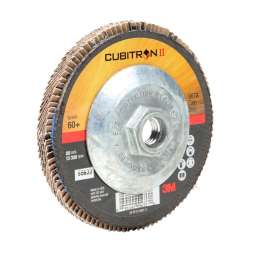 7010327061 Cubitron™ II Flap Disc 967A, 60+, T27 Quick Change, 4-1/2 in x 5/8"-11, Giant, 10 ea/Case