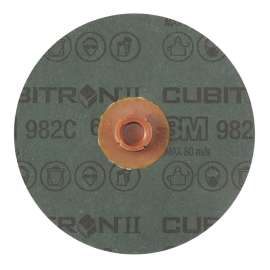 7010327218 Cubitron™ II Roloc™ Fibre Disc 982C, 60+, TS, Red, 4 in, Die RS400BB, 25/Carton, 100 ea/Case
