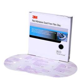 7010327766 Hookit™ Red Finishing Film Abrasive Disc 260L, 01135, 6 in, Dust Free, P1000, 25 discs per carton, 4 cartons per case