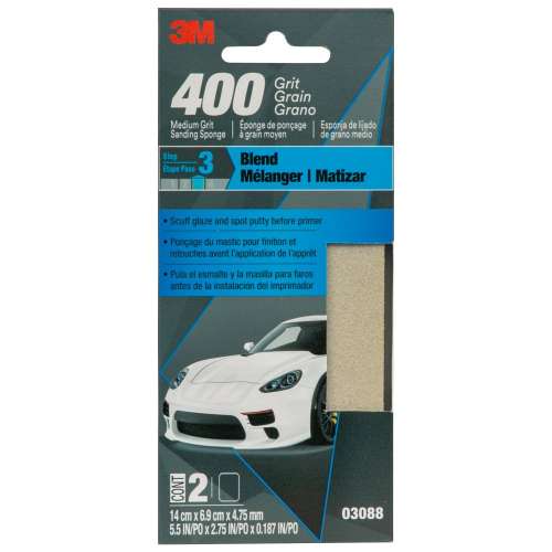 7010328062 Medium Grit Sanding Sponge 03088, 400G, 12/Case