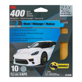 7010328454 Sanding Discs with Stikit™ Attachment 10 Pack, 31445, 6 in, 400 grit, 10 packs per case