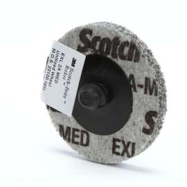 7010329130 Scotch-Brite™ Roloc™ EXL Unitized Wheel, XL-UR, 2A Medium, TR, 3 in, SPR 21835B, 4/Carton, 40 ea/Case