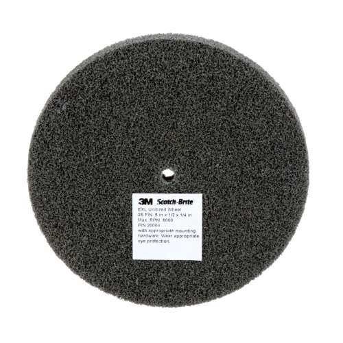 7010329589 Scotch-Brite™ EXL Unitized Wheel, XL-UW, 2S Fine, 5 in x 1/2 in x 1/4 in, 10 ea/Case