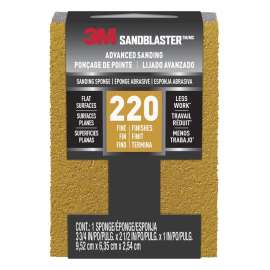 7010336735 SandBlaster™ Advanced Sanding Sanding Sponge, 20907-220 ,220 grit, 3 3/4 in x 2 1/2 x 1 in, 1/pk