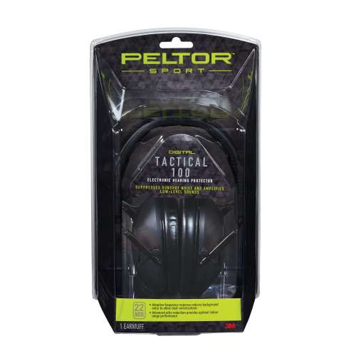 7010336881 TAC100-OTH Peltor Sport Tactical 100 Electronic Hearing Protector, TAC100-OTH, 4/CV