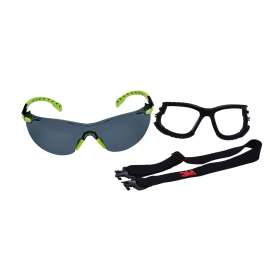 7010341346 S1202SGAF-KT Solus 1000-Series S1202SGAF-KT Foam Strap, Green/Black, Grey Scotchgard Anti-fog Lens, 20 EA/Case
