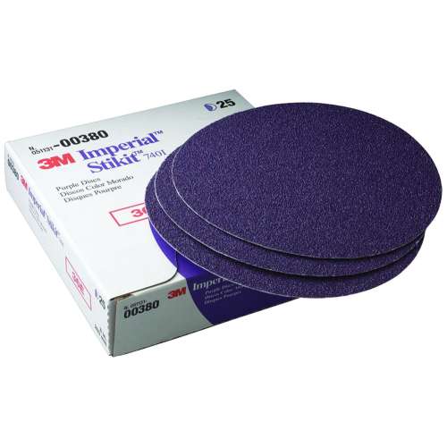 7010359432 Stikit™ Purple Abrasive Disc 740I, 00380, 8 in, 36E, 25 discs per box, 4 boxes per case