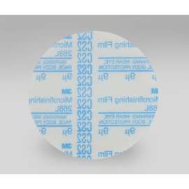 7010359495 Hookit™ Microfinishing Film Disc 268L, 9 Mic 3MIL, Type D, 3 in x 7/8 in, Die 300M, 100/Bag, 1000 ea/Case