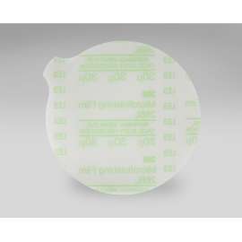 7010359636 Hookit™ Microfinishing Film Disc 468L, 30 Mic 3MIL, Type E, 5 in x NH, D/F 5HL, Die 500FH, 50/Carton, 500 ea/Case