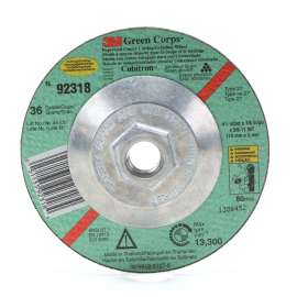 7010359910 Green Corps™ Cutting/Grinding Wheel, T27, 36, 7 in x 1/8 in x 5/8 in-11 Internal, 10/Carton, 20 ea/Case