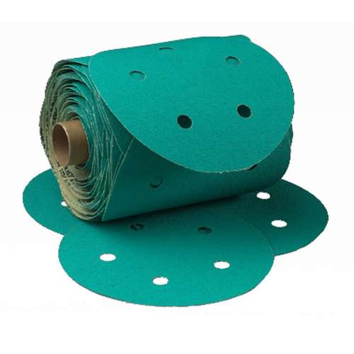 7010360044 Stikit™ Green Disc Roll Dust Free, 01566, 6 in, 80, 100 discs per roll, 10 rolls per case