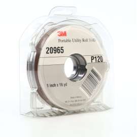 7010360120 Portable Utility Cloth Roll 314D, P120 J-weight, 1 in x 16 yd, 5 ea/Case