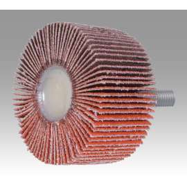 7010363130 Flap Wheel 747D, 80 X-weight, Type 84, 3 in x 1 in x 1/4 in-20 External, 10 ea/Case