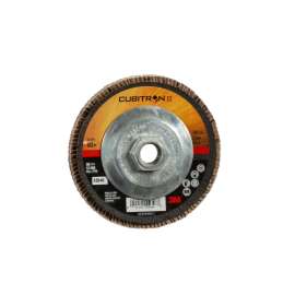 7010363307 Cubitron™ II Flap Disc 967A, 80+, T29 Quick Change, 4-1/2 in x 5/8"-11, Giant, 10 ea/Case