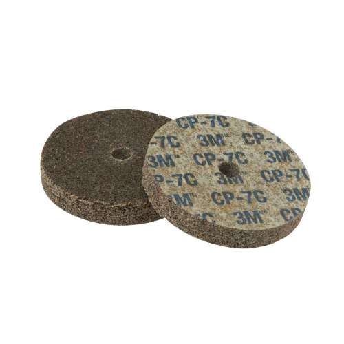 7010364557 Scotch-Brite™ Cut and Polish Unitized Wheel, CP-UW, 7A Coarse, 3 in x 3/8 in x 1/4 in, 20 ea/Case