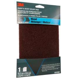 7010364676 Paint and Body Scuff Pad, 03193, 6 in x 9 in, 20 per case